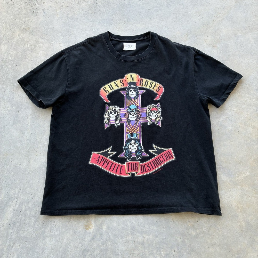 Fear Of God "Guns N Roses" Boxy T-Shirt (2016) Small Vintage Band Tee Collection